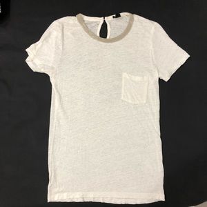 Jcrew top with beaded neck